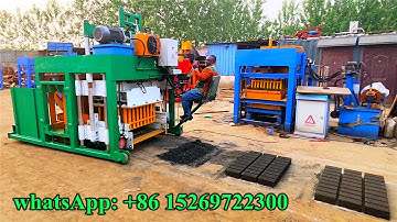 #QMY10-15 automatic movable paver brick machine driving for 10 pcs 8 inch concrete blocks within 15S