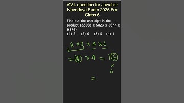 Jawahar Navodaya Exam 2025 Maths Tricks 001