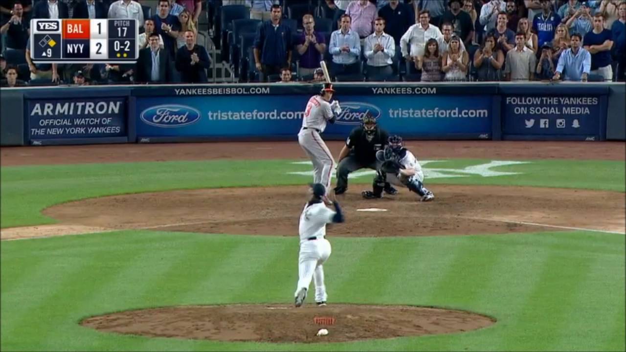 Aroldis Chapman throws a 105.1 MPH fastball (ties record) 