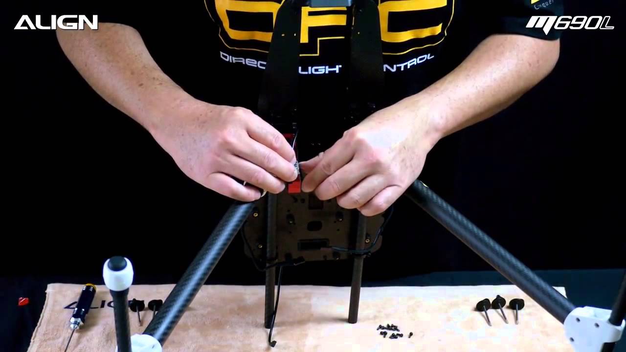 ALIGN M690L multicopter assembly - YouTube