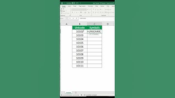 ✅UNICHAR Formula in Excel || Excel tutorial for beginners 💯 || #shorts #excelwithbapisardar #trends