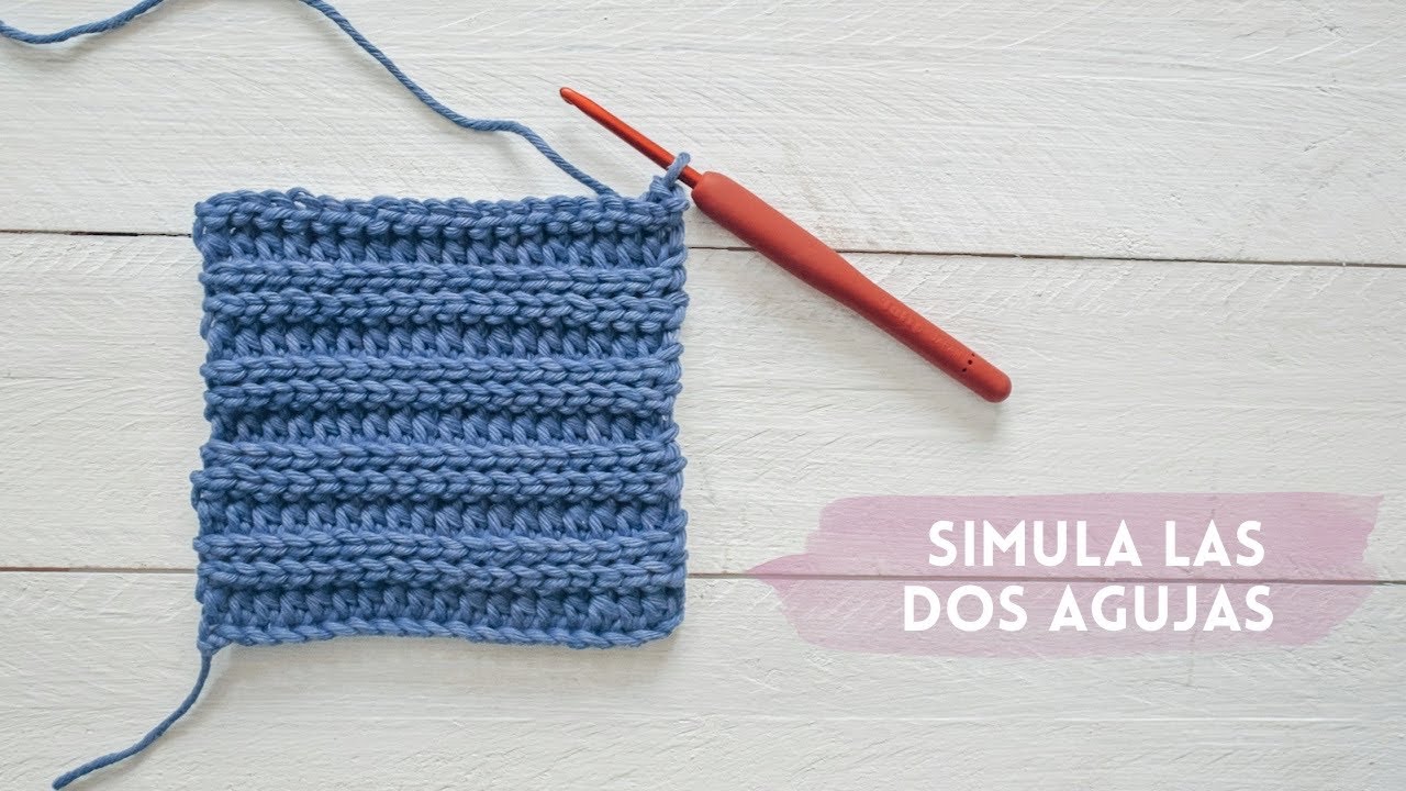 Punto elástico a crochet | rib stitch