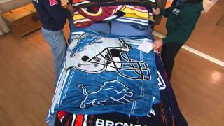 NFL Team Plush 50" x 60" Throw Blanket by Northwest with Rick Domeier