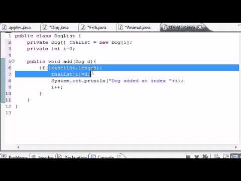 Part 59: Java Programming Tutorial - Class to Hold Objects .
