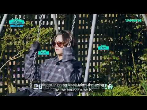 Jungkook taking the swing | BTS Bon Voyage Season 4 New Zealand