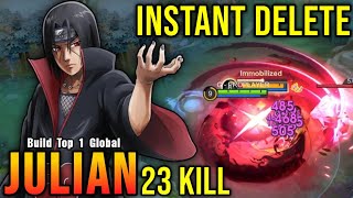 23 Kills!! Julian x Itachi Instant Delete Enemies!! - Build Top 1 Global Julian ~ MLBB screenshot 1