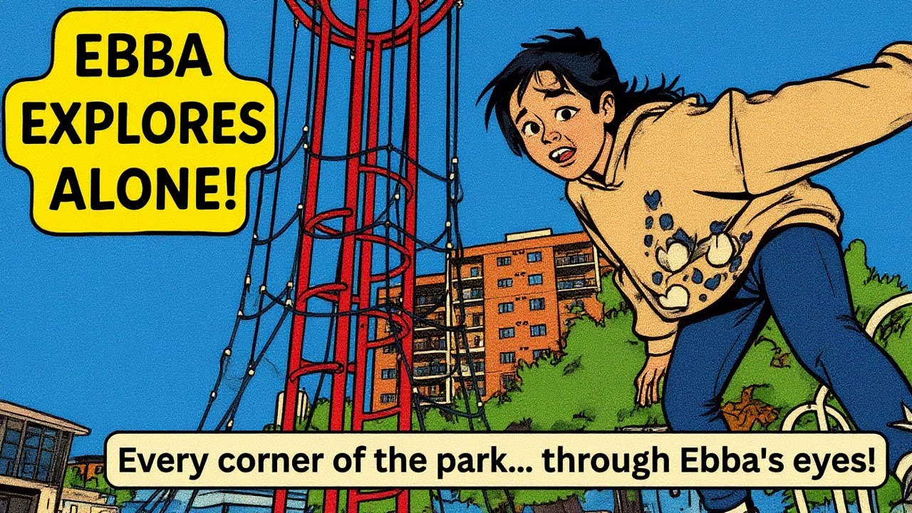 EBBATIME 🌳🧗‍♀️ Ebba’s Fun Park Adventure | Rope Climb, Slides & More!