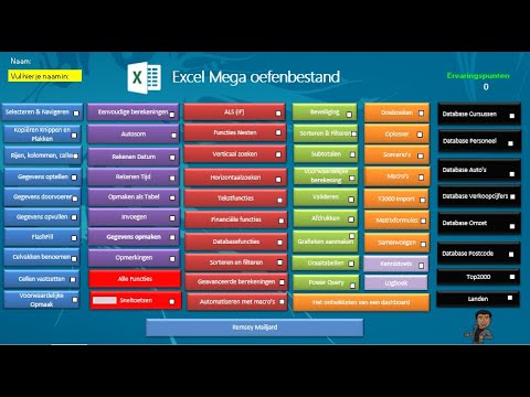 Update Excel MEGA oefenbestand - Macro's - Laat Excel praten!