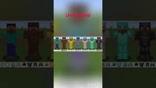 Minecraft Amour Modded Vs Unmodded