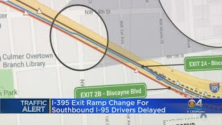 I-395 Exit Ramp Change Delayed