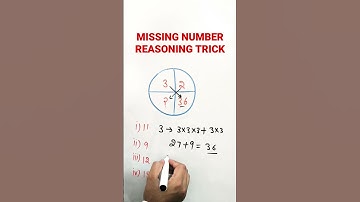 SSC REASONING SHORT TRICK ! HOW TO FIND MISSING NUMBERS REASONING #shorts