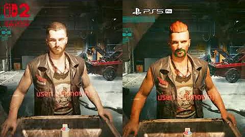 Cyberpunk 2077 Nintendo Switch 2 vs PS5 Comparison