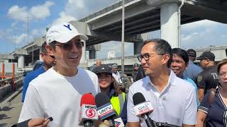 *Ambush interview of Mayor Isko &amp; DPWH Sec. Vince Dizon about the ongoing repairs to Beata Bridge