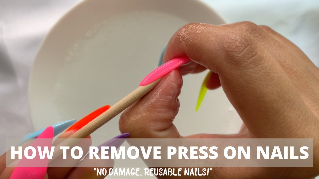 How to Remove Press On Nails PROPER REMOVAL + NO DAMAGE! YouTube
