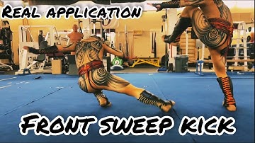 Front Sweep Kick Real Application Tutorial / How To Take Down Opponents￼ In a Second / 长拳实战技法