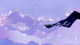 Abstract Glitter Landscape Purple Aesthetic Animation in 4K