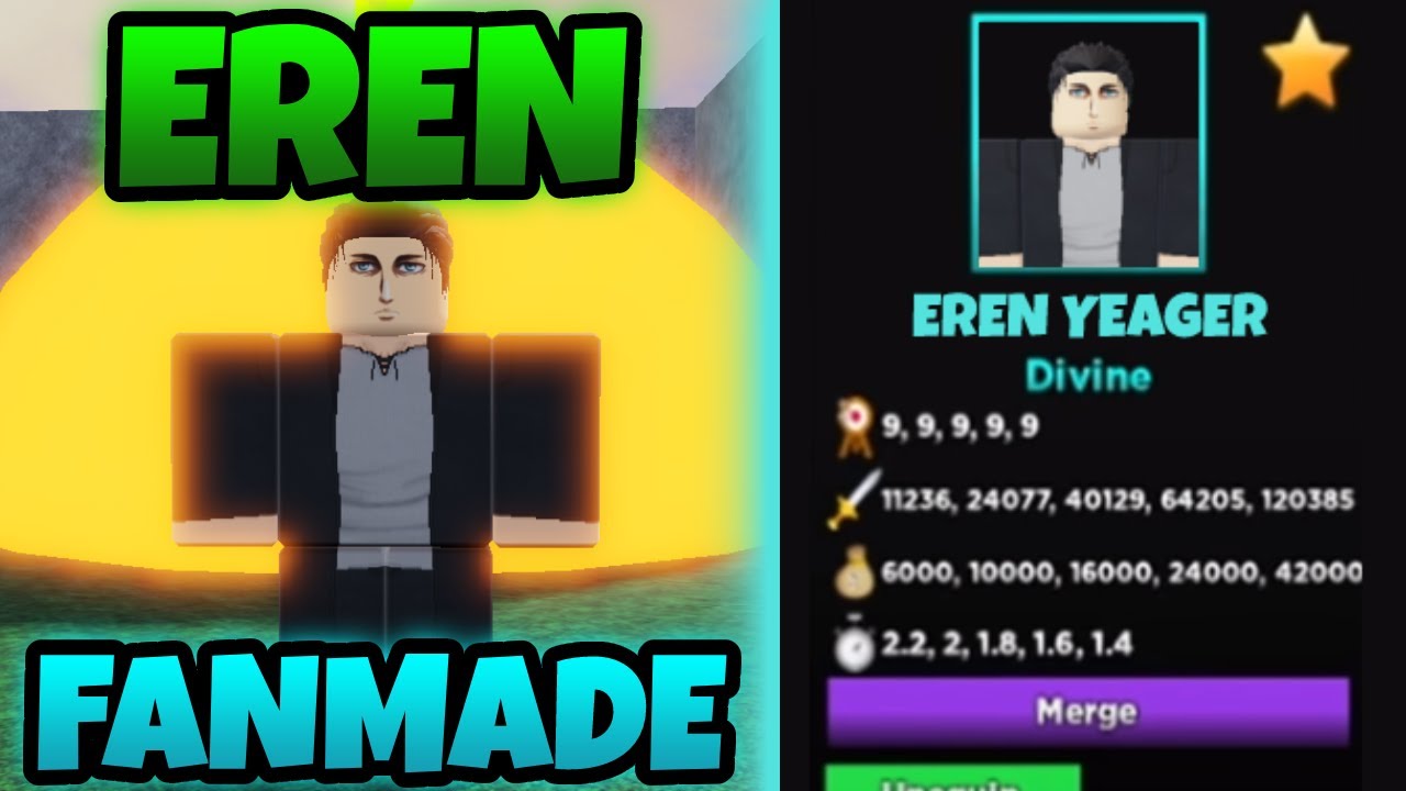 NEW LEGENDARY* Eren Showcase in Ultimate Tower defense Roblox, Eren  Showcase