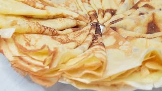 Готовим вкусные блинчики за 5 минут. Тонкие блинчики на молоке и кипятке