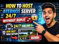 How to Host Aternos Server 24/7 Without Replit 😱 | AFK Bot New Setup (Hindi)