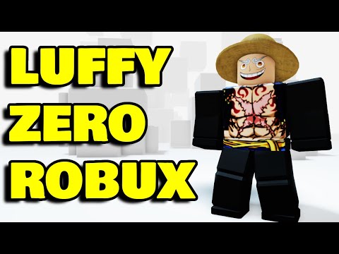 FIZ UMA SKIN DE LUFFY GRÁTIS NO ROBLOX!😱 FAÇA VOCÊ TAMBÉM