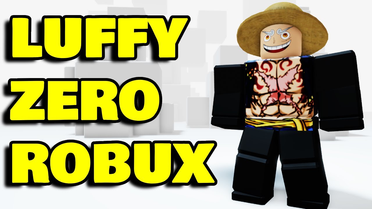 COMO FAZER UM LUFFY NO ROBLOX DE GRAÇA EM 2023!😱 [SKINS GRÁTIS DE ANIME NO  ROBLOX] 