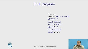 DAC Interfacing With 8051
