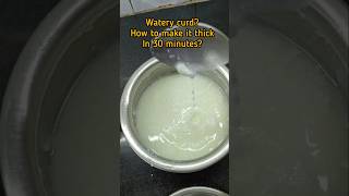 Famous Watery curd hack| make it thick in 30 minutes #shortsfeed #shortsvideo Wealth