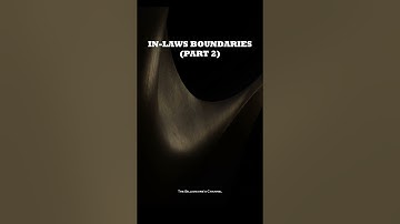 Do Not Live Too Close To In-Laws (Part 2) | How Do You Set Boundaries Living With In-Laws ?  #shorts