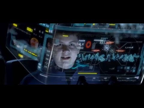ENDER'S GAME Clip #2 - Command School Ice Battle