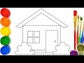 How to draw a house step by step for children ks art