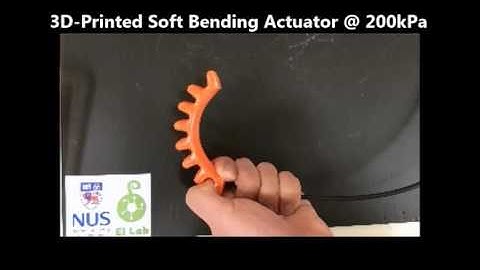 3D-Printed Soft Bending Actuators