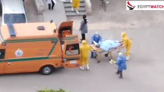 Exclusive footage for the frist Egyptian Coronavirus died patient