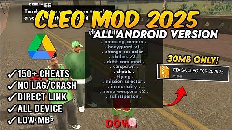 GTA San Andreas Android | How to installCleo In GTA SA on All Android 15 14 13 12 11 10