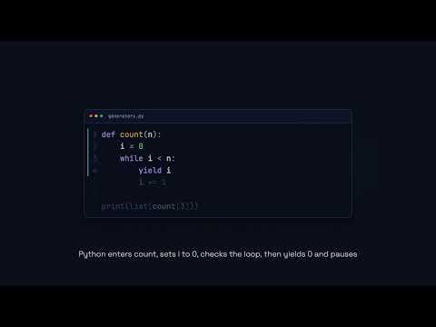 Generators with yield - Python for Beginners
