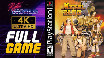 Metal Slug X (PS1) |  Playstation Longplay | No Commentary 4K