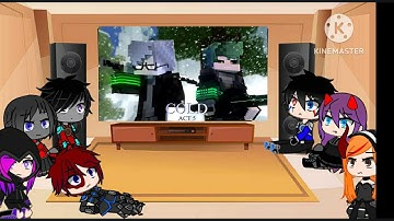 Rainimator friends react to "Cold" - A Minecraft Music Video