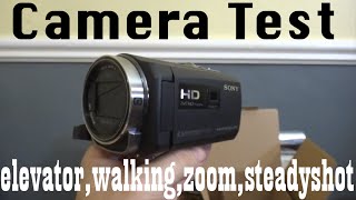Camera Test Sony Handycam Hdr-Pj430V Hdr-Cx430V Elevator Walking Zoom Balanced Opical Steadyshot