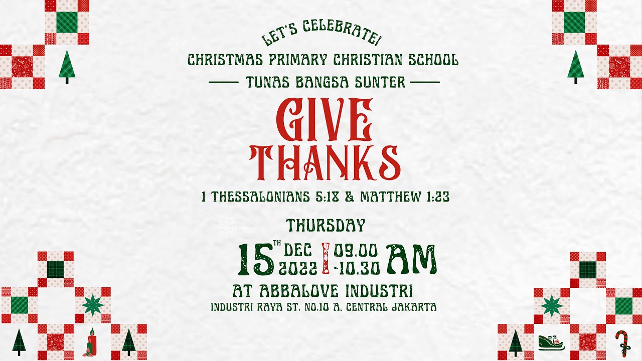 Christmas Celebration Primary School Tunas Bangsa Sunter