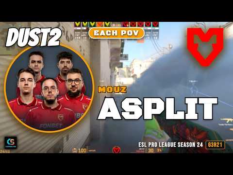 MOUZ A Split vs Vitality - Dust2 - ESL Pro League Season 24
