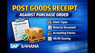 SAP MM Posting GR against PO | Stock types | Material document | Accounting document | Procure 2 pay