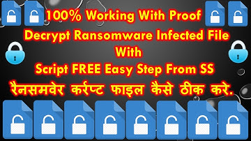 With Proof || How to Decrypt Ransomware Encrypted File With Script 2022 With Easy Step in Hindi