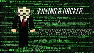 Killing a hacker + Getting hackusated | Minecraft Skywars #5