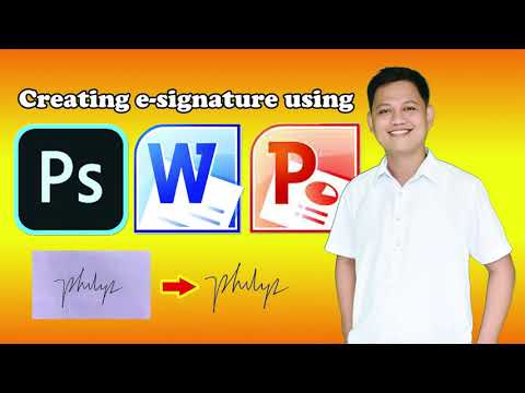 Video: Paano Lumikha Ng Isang Graphic Electronic Signature