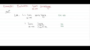 0×♾️ Form #Finding limit of (sinx * logx ) using L Hospitals rule