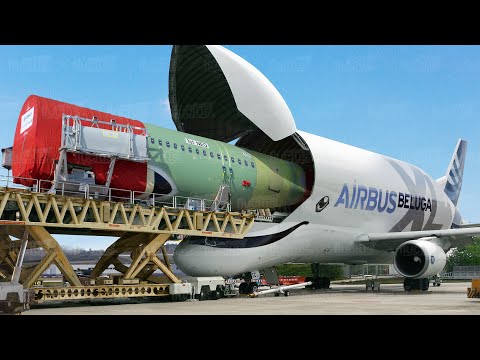 Airbus Genius Idea to Transport Massive Plane Fuselage by Air