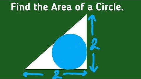 Find the Area of a Circle in an Isosceles Triangle || Easy Explanation ||