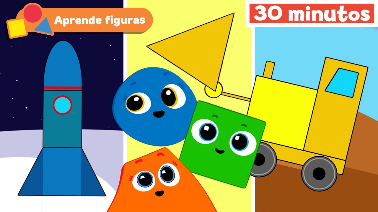 Figuras geométricas para niños | Educación infantil | Videos educativos