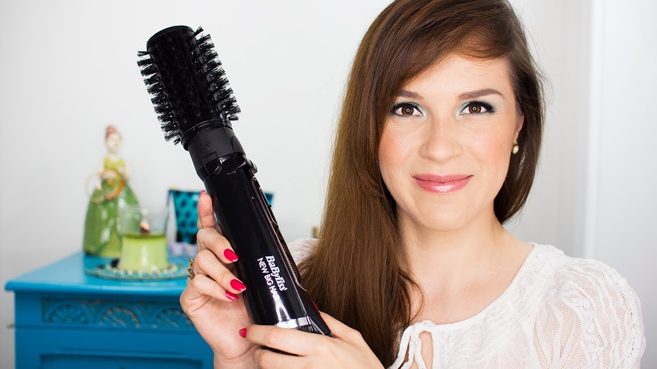 Cómo dar volumen al pelo fino: Babyliss New Big Hair Review + demo - YouTube