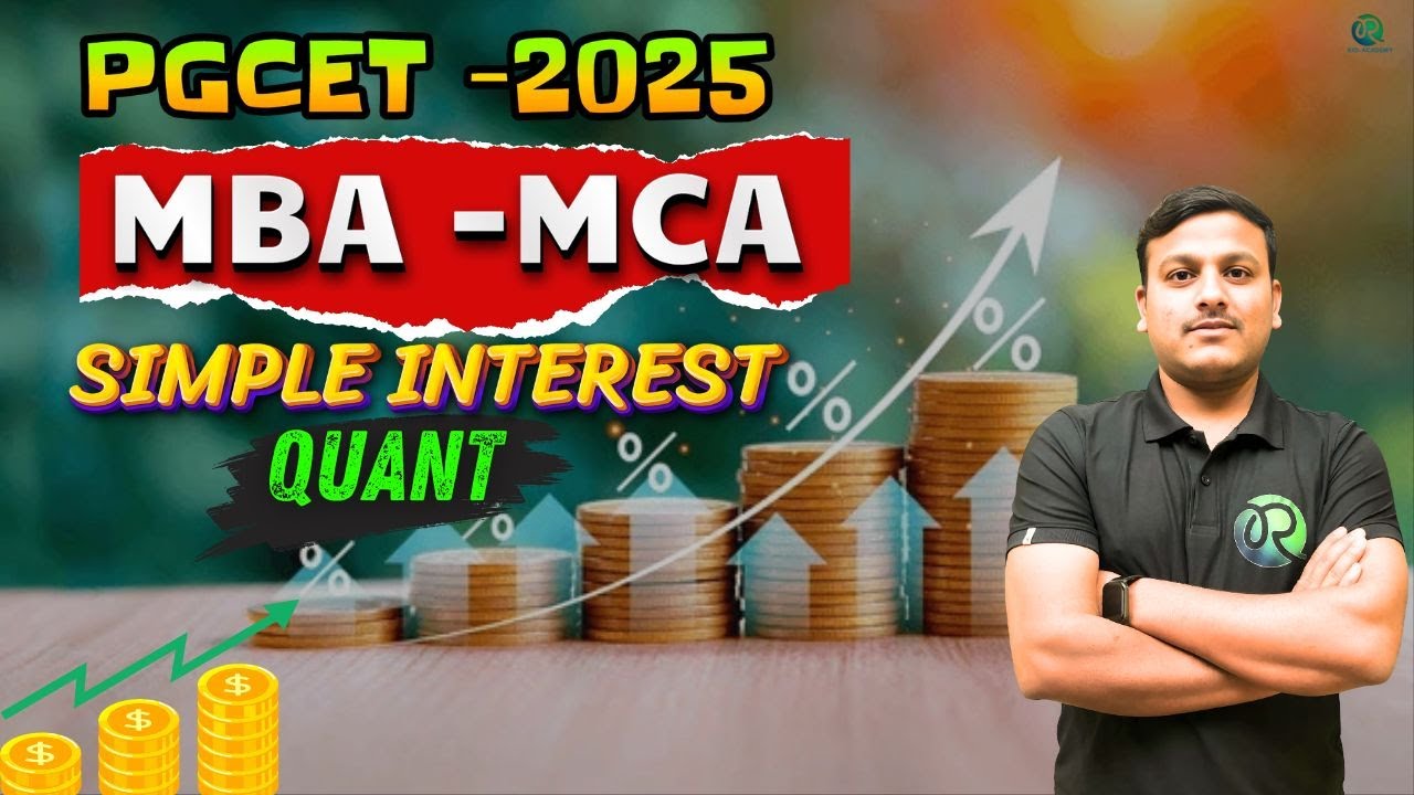 PGCET MBA - MCA 2025 | Quantitative Aptitude | Simple Interest | |# ...