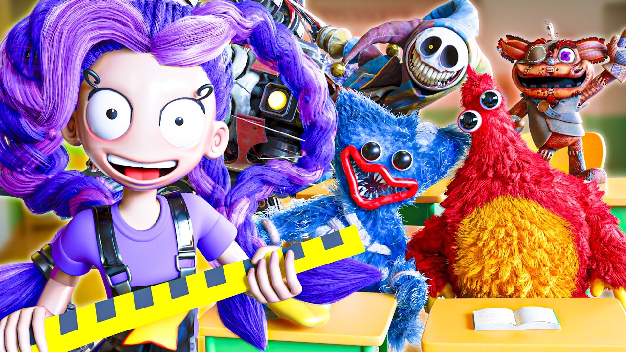 LILY & HUGGY WUGGY at SCHOOL?! Poppy Playtime 5 Animation